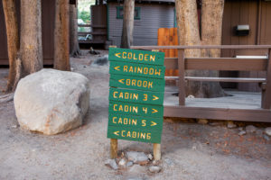 Bishop Creek Lodge & Resort direction signs