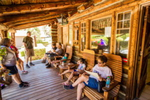 Bishop Creek Lodge & Resort front deck